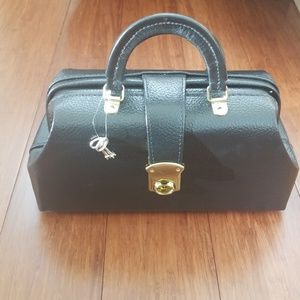 Graham Field Black Leather Doctor's Bag